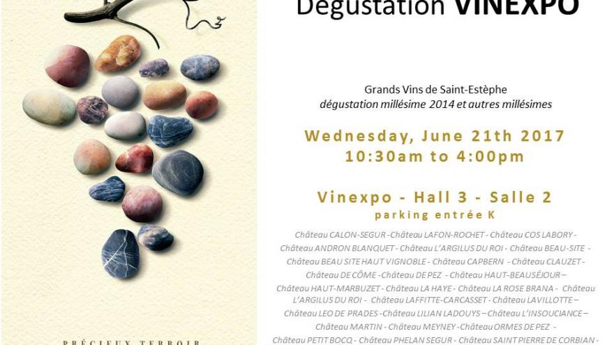 A look back on VINEXPO with the Saint-Estèphe wine tasting